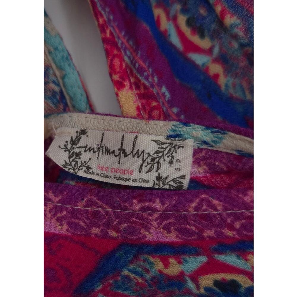 Free People Intimately FP Boho Floral Trapeze Slip Dress Size Small - Picture 11 of 11
